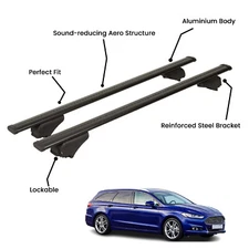 2 Pcs Black Roof Rack Cross Bars For FORD MONDEO SW 2014-2022