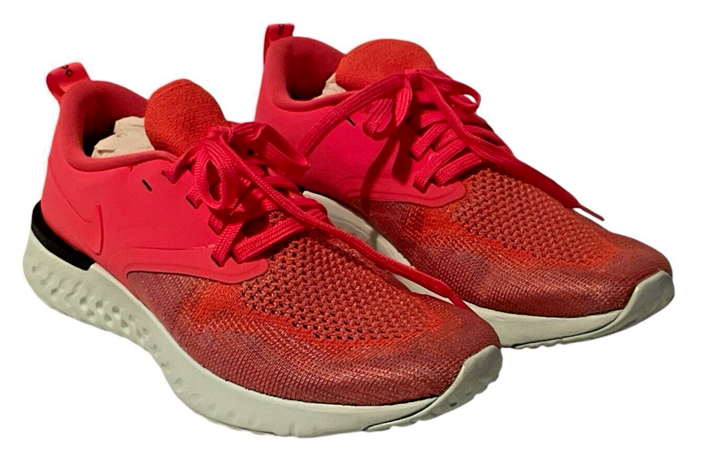 Nike Odyssey React 2 Flyknit Womens Running Shoes Size 6 Ember Glow