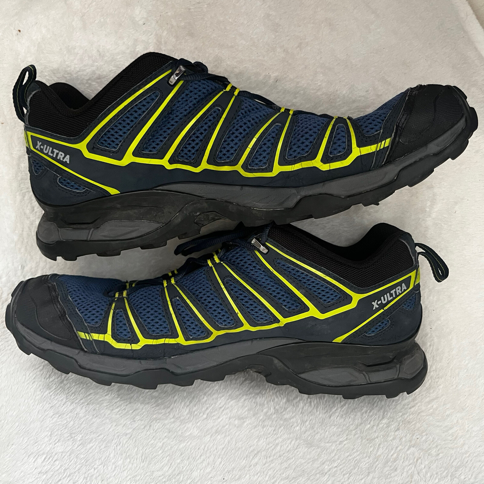 Scarpe Salomon Taglia 12 X Ultra Prime Escursionismo Trail Contragrip 371672 Blu Verde