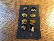 Vtg Resin Buttons 8 Buttons