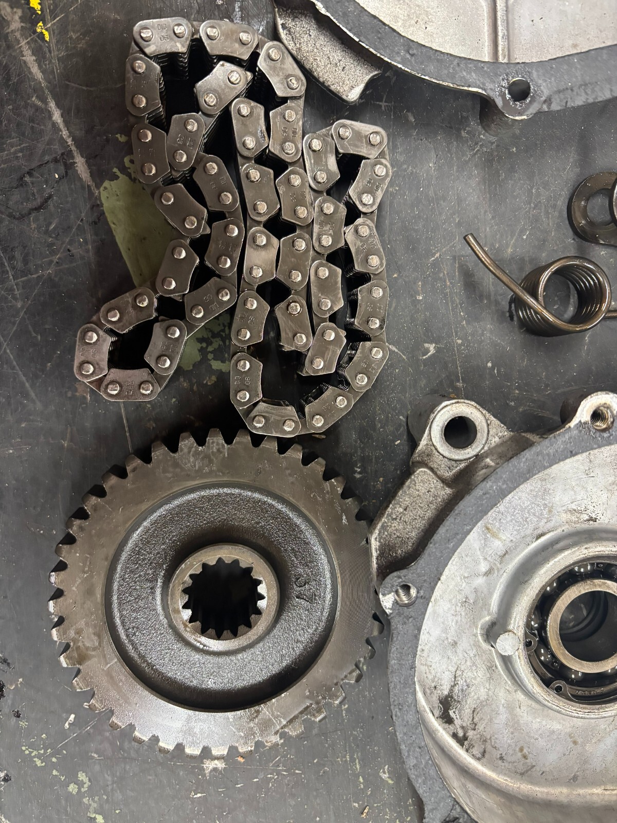1994 Yamaha Vmax 600 Oem Chain COMPLETE GEARS CHAIN Cover 8AB-47543-01 ...