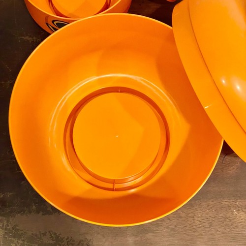 (2) LEGO Storage 5005886 + 5006590 Large & Small Head Bright Orange Pumpkin - Picture 5 of 15
