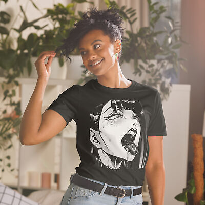 Ahegao Anime Girl Vampire Gothic Nugoth Goth Short-Sleeve Unisex T-Shirt