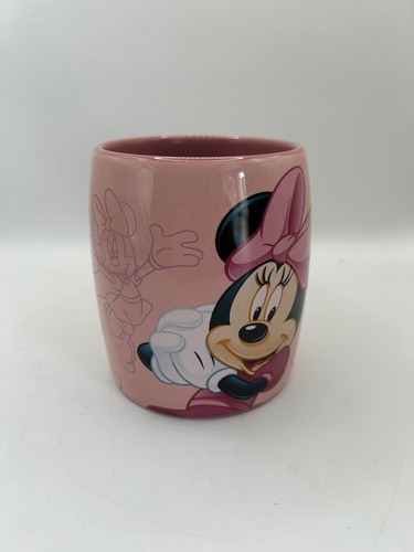 Disneyland Paris Exclusive Minnie Mouse Pink Ceramic Barrel Mug - Picture 2 of 7
