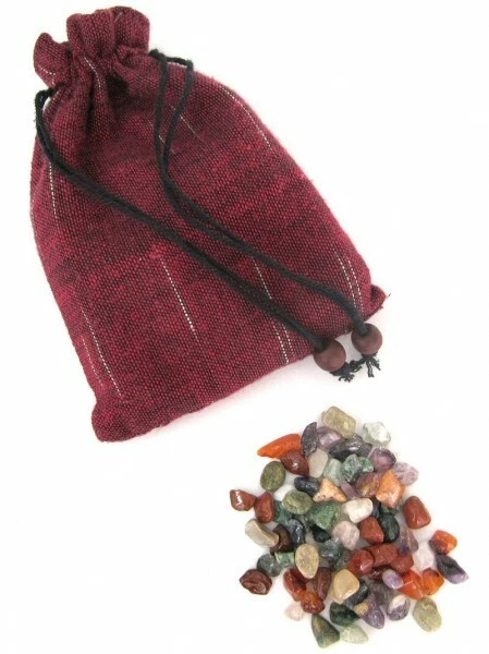 LOGOPLAY HOLZSPIELE 75 Edelsteine - Trommelsteine - bunt gemischt - ungefärbt - Größe 5-10 mm