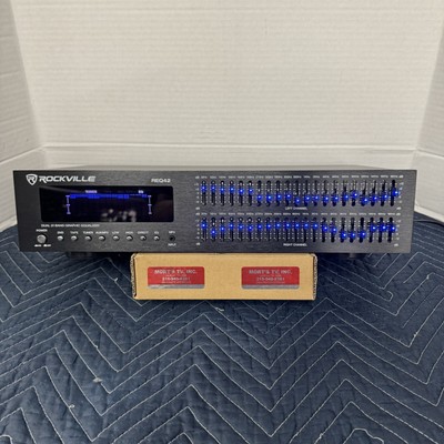 ROCKVILLE REQ42 21 BAND STEREO EQUALIZER - SERVICED - CLEANED - TESTED