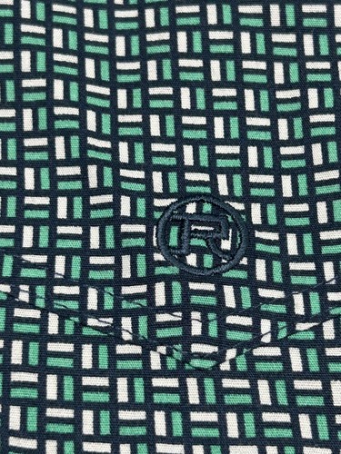 Roper Western Shirt Men L/S Geo Print Green multi color pearl snap small - Picture 4 of 5