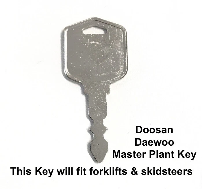 Doosan Daewoo Master Plant Key for Forklifts & Skid Steers
