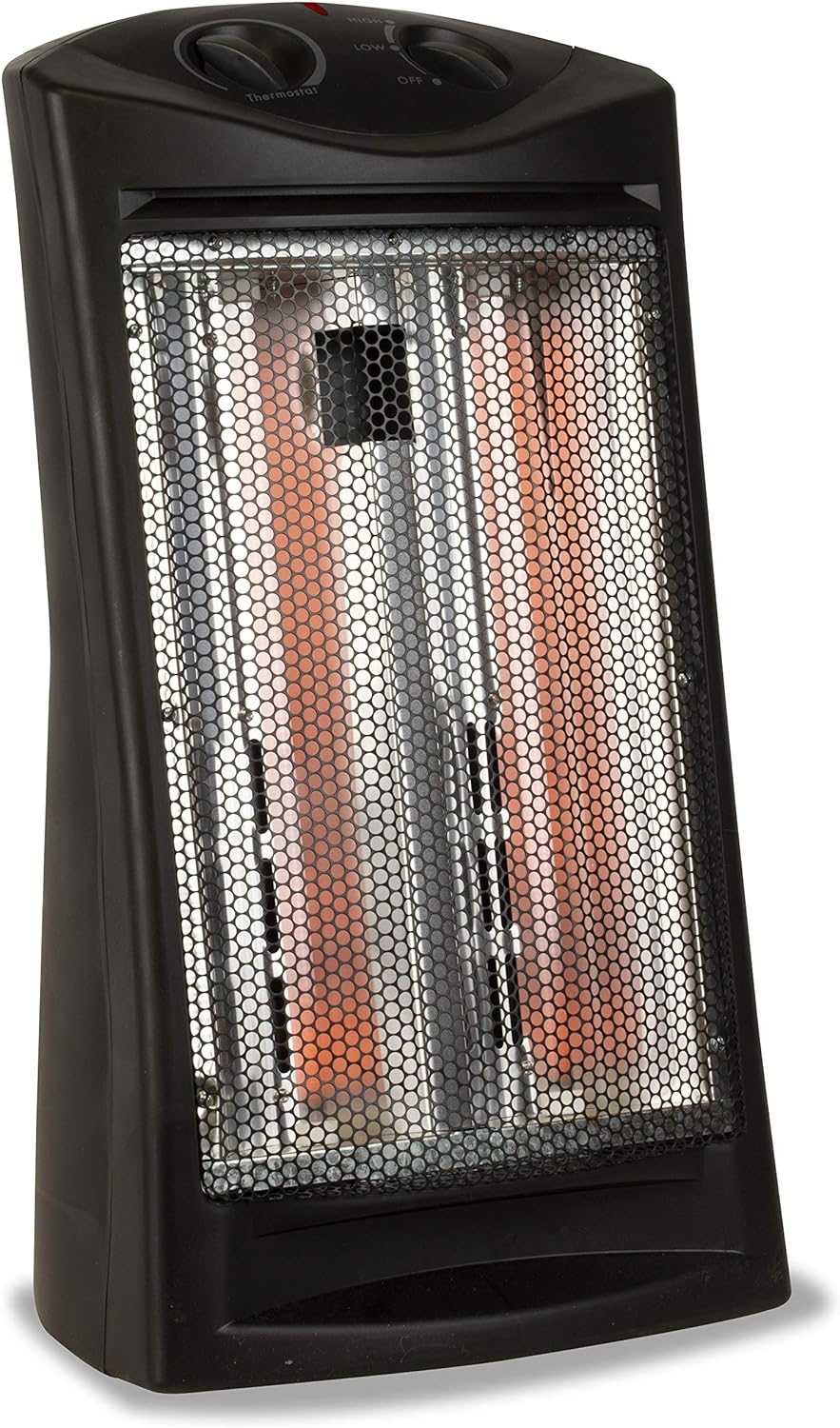 BLACK+DECKER Infrared Radiant Quartz Tower Heater, 1500W Space Heater with Adjus