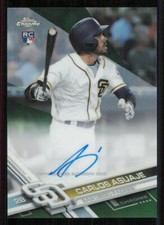 2017 Topps Chrome Rookie AUTO Green Refractors #RACAS Carlos Asuaje /99