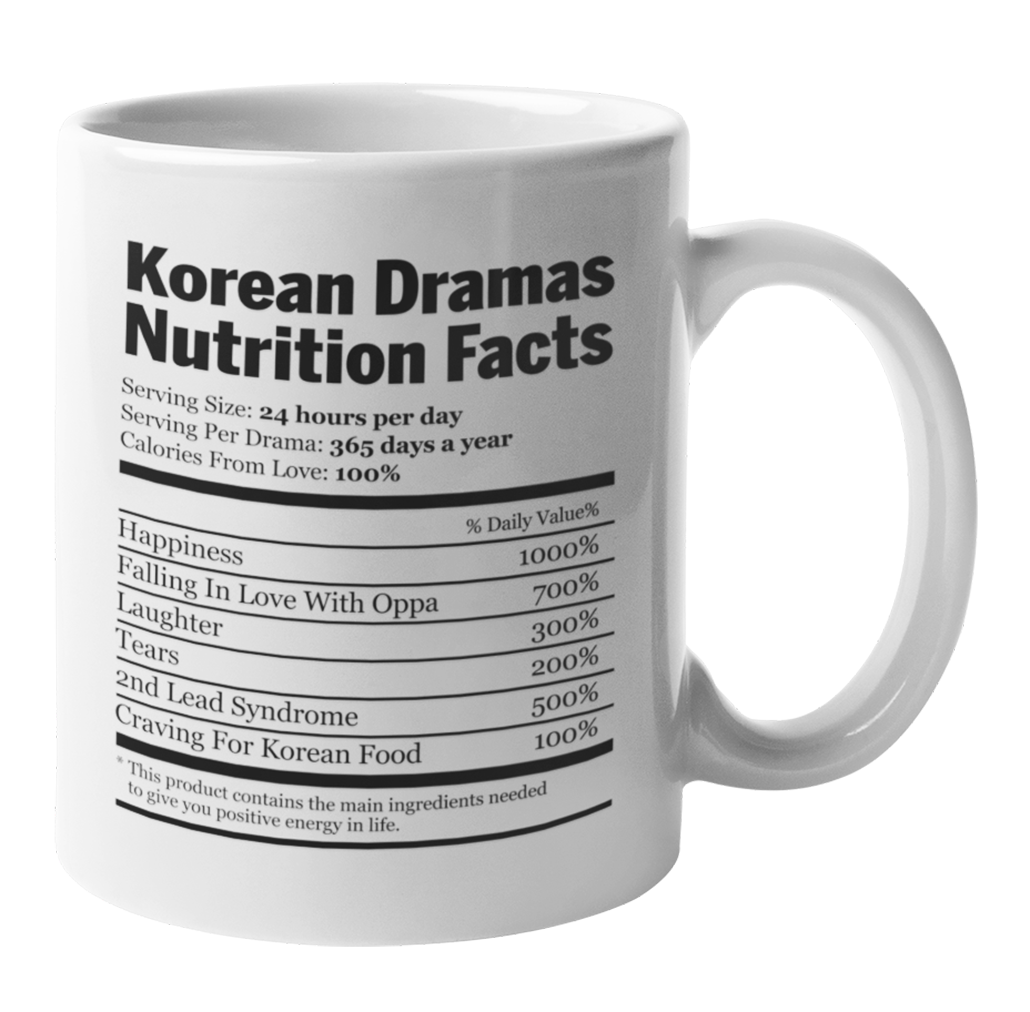 Kdrama Nutrition Facts Coffee & Tea Mug