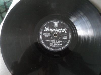 JERI SOUTHERN -  SMOKE GETS IN YOUR EYES    FIRE DOWN BELOW - 1958 - Brunswick
