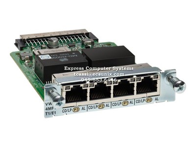 Cisco VWIC3-4MFT-T1/E1 (Refurb) 4-Port 3rd Gen Multiflex Trnk Voice/WAN Int. Car