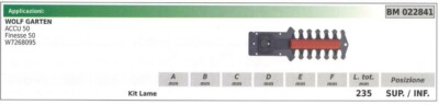 WOLF GARTEN ACCU Hedge Trimmer Upper/Lower Blade Kit 50 022841