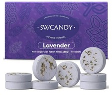 8 LAVENDER SHOWER STEAMERS Aromatherapy Tablets Birthday, Gifts, SWCANDY, NEW