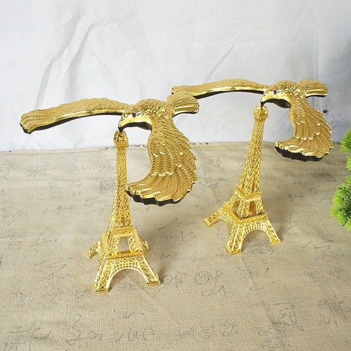 Ornament Eiffel Tower Building Home Office Decor Figurines Gravity Bird - Picture 7 of 16