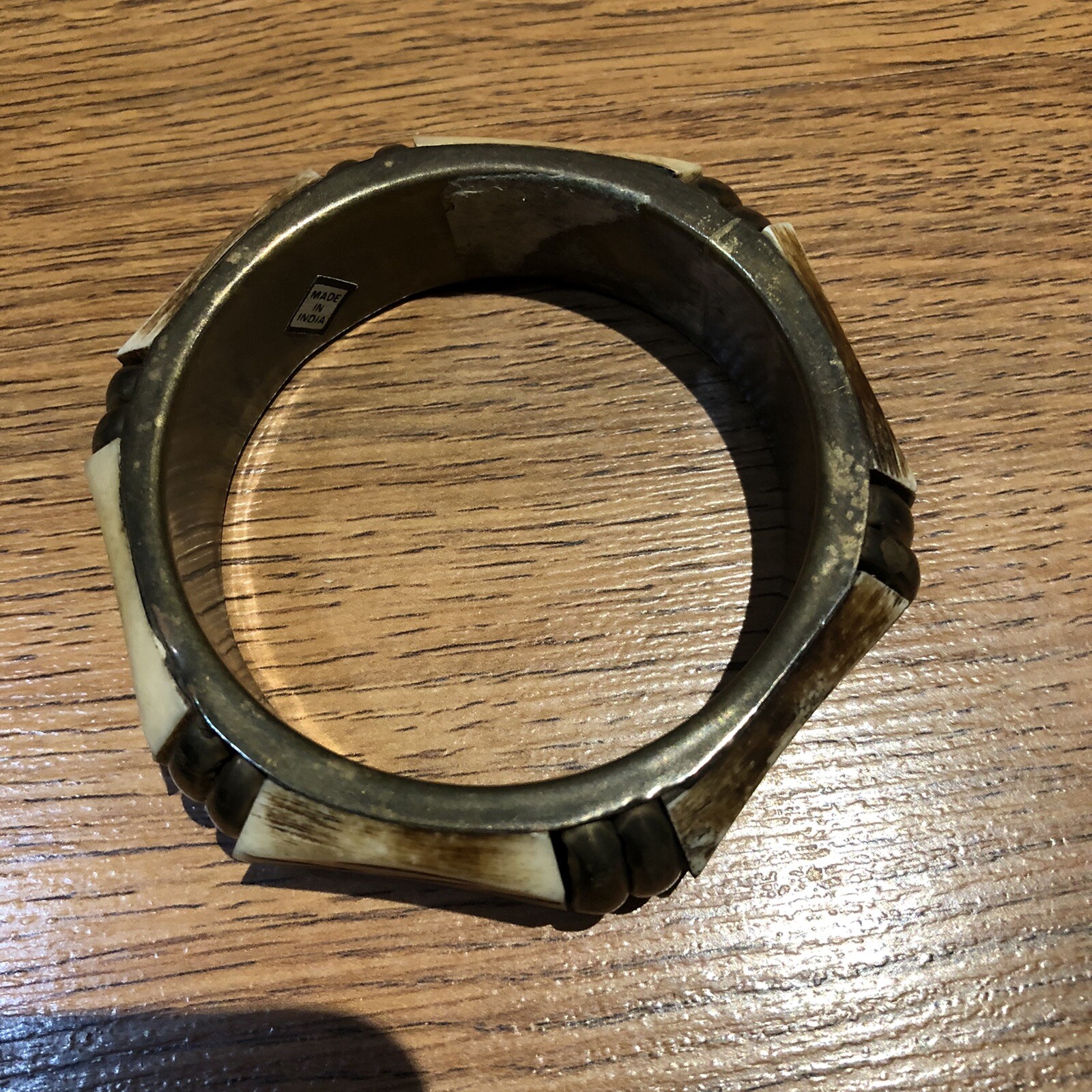 Vtg  Brass Boho statement Bangle Bracelets - image 9