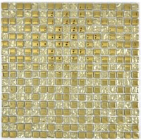 Mosaik Transluzent Glasmosaik Crystal Gold Glas Wand 92-0707 | 10 Mosaikplatten