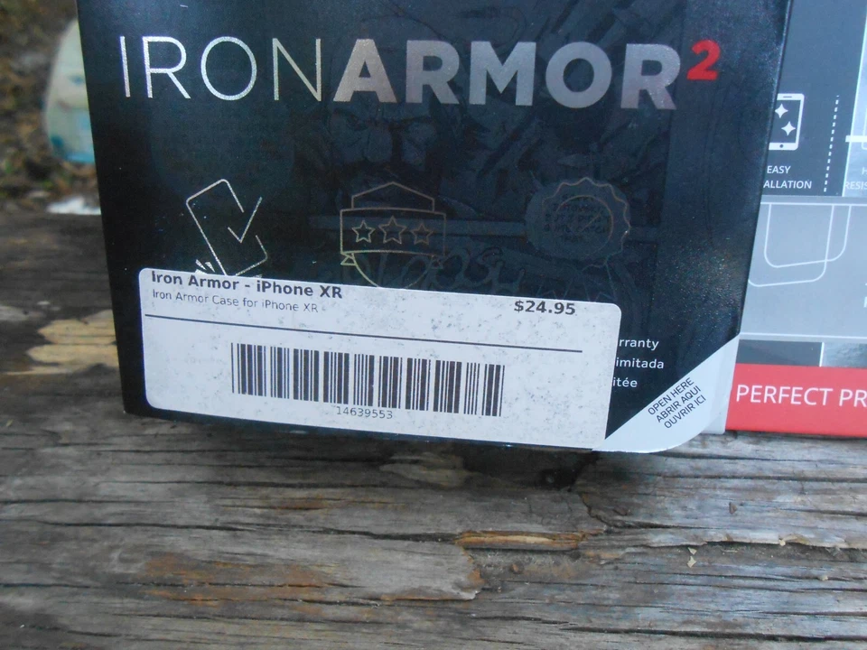 New iPhone XR Metallic Pink Protective Phone Case Stand w/ Tempered Glass - Image 3 of 4