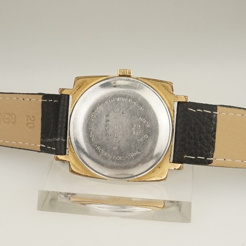 Rare! GLASHÜTTE Spezimatic Gold pl. wrist watch Men's no repeater fusee duplex - Picture 6 of 9