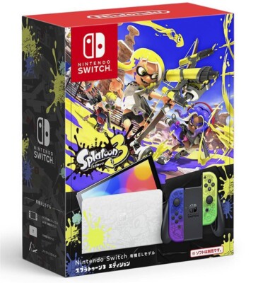 NEW Nintendo Switch OLED Splatoon 3 + Mario Rabbids ⭐ Sparks of