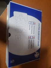 Slimline Exit Sign, Red LED, 12"x7"  BRAND NEW 