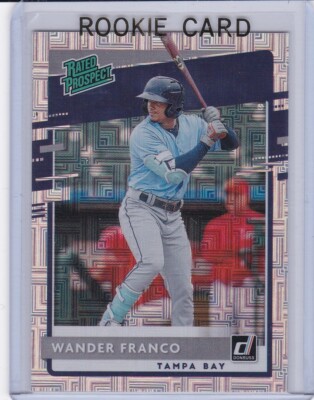 WANDER FRANCO ROOKIE CARD $$ RARE VECTOR VARIATION Baseball Tampa Bay Rays 2020