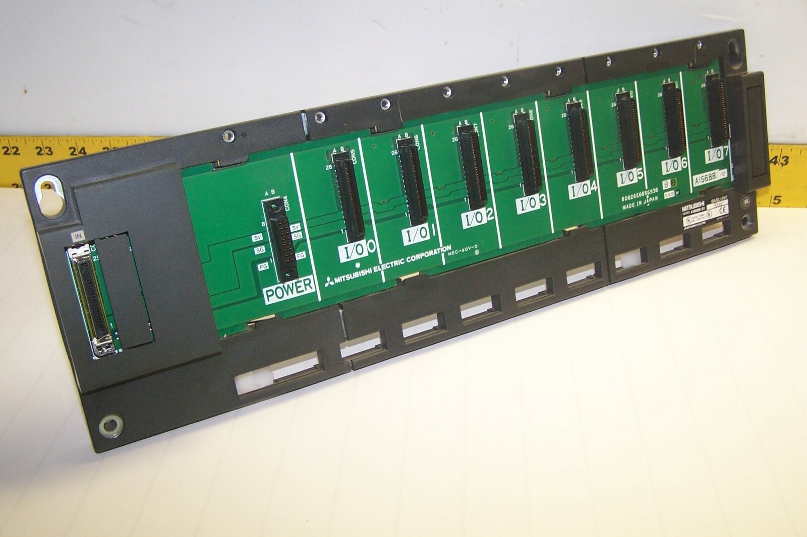 MITSUBISHI 8 SLOT I/O EXTENSION RACK BASE UNIT A1S68B-S1