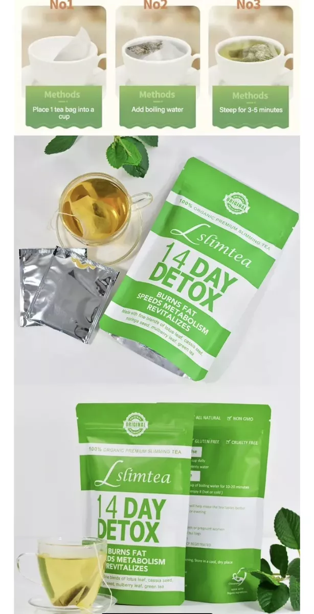 Slim Tea 14 Days Detox Cleanse Fast Weight Loss Detox Tea Beauty All Natural