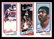1980 Topps Basketball #110 Moncrief Shelton Silas NM *e8