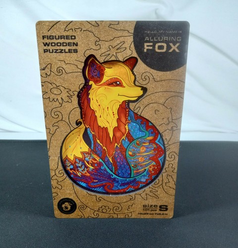 Unidragon Fox Wooden Puzzle 101 pieces Size Small Open Box New | eBay