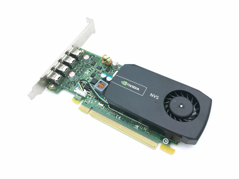 NVIDIA QUADRO NVS 510 2GB QUAD PORT GRAPHIC CARD + 4 MINI DP TO HDMI CONNECTORS - Image 3 of 4