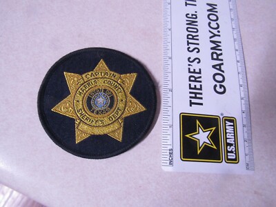 PATCH LAW ENFORCEMENT CAPTAIN HARRIS COUNTY SHERIFF'S DEPARTMENT STATE OF TEXAS