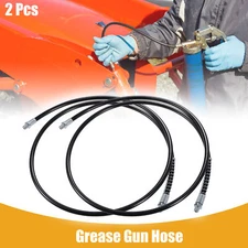 2pcs 59" Universal 1/8" NPT Grease Gun Flex Hose Flex Grease Hose Extension