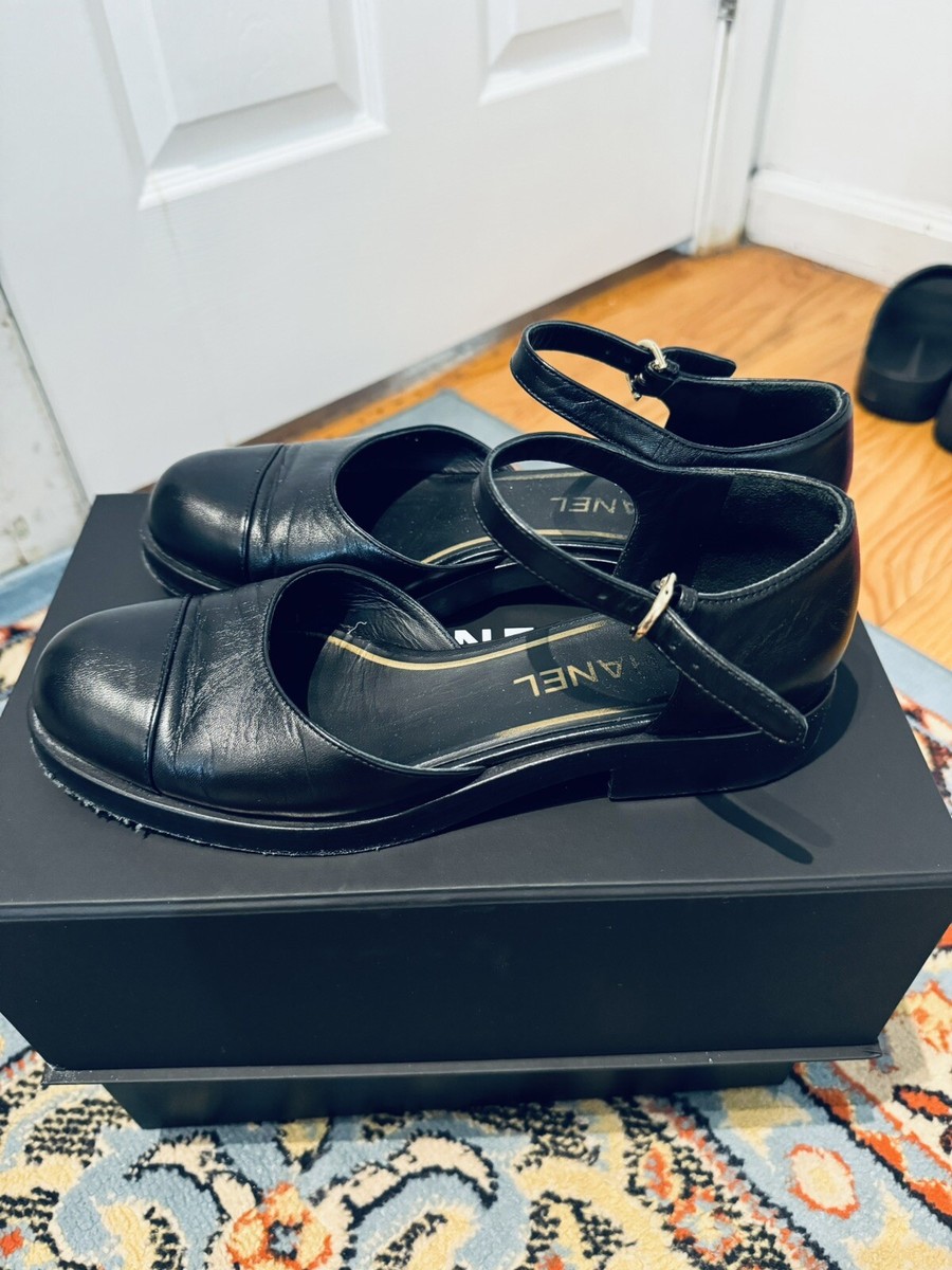 Chanel Mary Janes Size 37.5 | eBay
