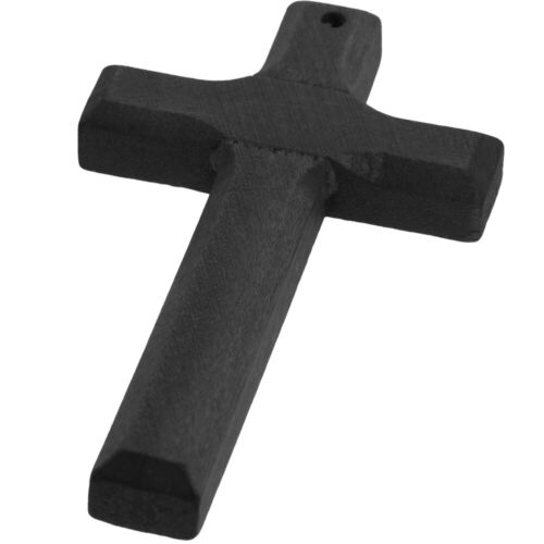 5pcs Mini Wood Cross Charm Pendant for Jewelry Making - Picture 1 of 19
