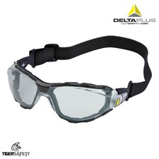 Delta Plus Pacaya Lyviz Strap Clear Safety Glasses Lab Specs Goggles Eyewear PPE