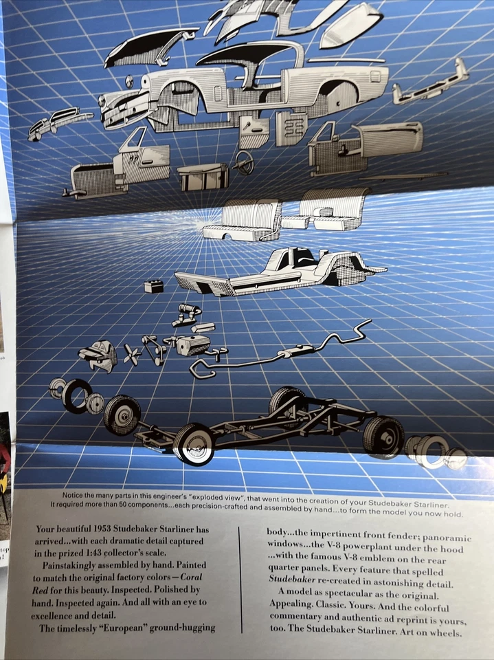 Franklin Mint классические автомобили 50-х Studebaker Starliner спецификации - Изображение 2 из 4