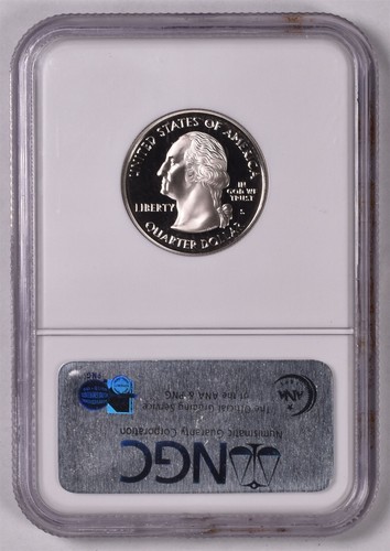 2007-S Clad Wyoming State Quarter - NGC PF69 ULTRA CAMEO - Picture 2 of 2