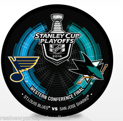 2016 ST. LOUIS BLUES VS. SAN JOSE SHARKS WESTERN CONFERENCE FINAL PUCK