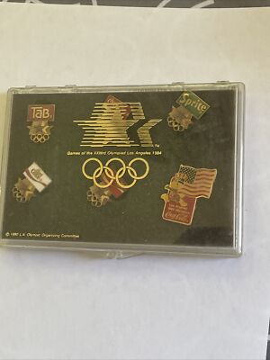 1984 LA Olympic Coca-Cola pin set Of 6