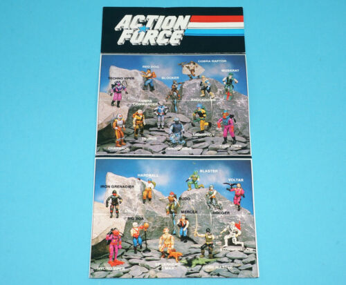 1988 GI JOE ACTION FORCE LEAFLET BROCHURE CATALOG FOLDOUT EURO TIGER FORCE - Bild 2 von 3