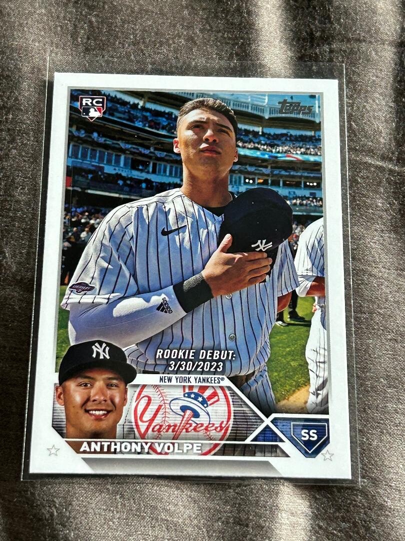 6257 2023 Topps Update Rookie Debut Anthony Volpe New York Yankees
