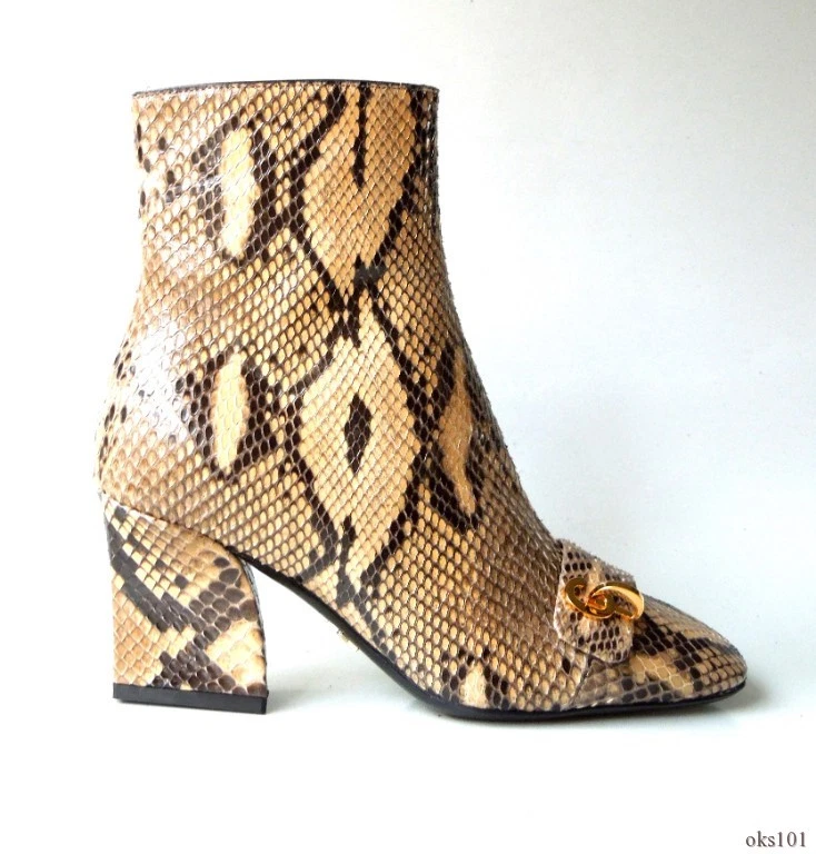 Dior 34 4 vraies PYTHON peau de serpent CD logo cheville BOTTES C'Est Dior unique incroyable 2K