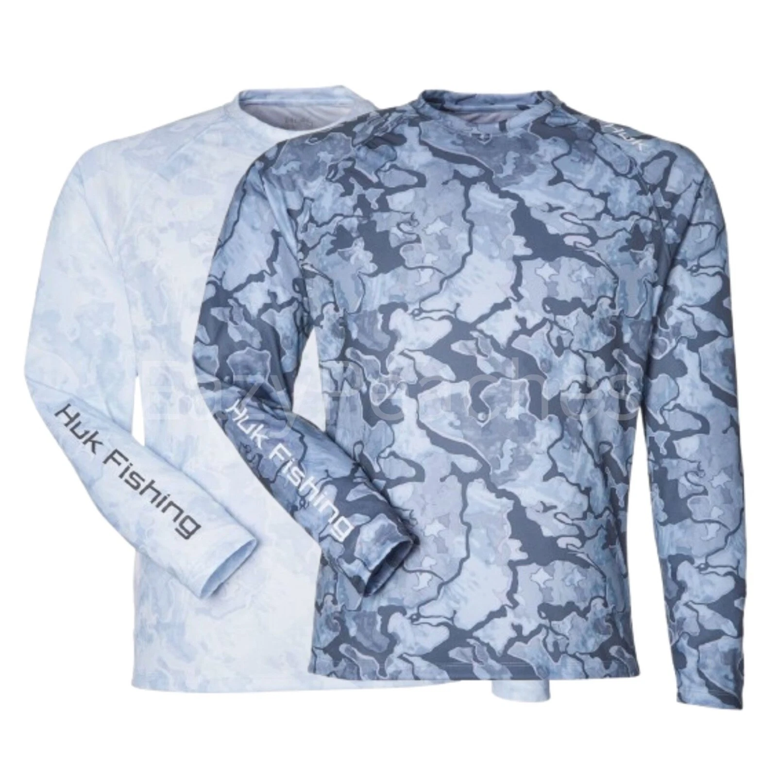 HUK Fishing Lopro Camo Long Sleeve T-Shirt, Quick Dry Tee, UPF 50