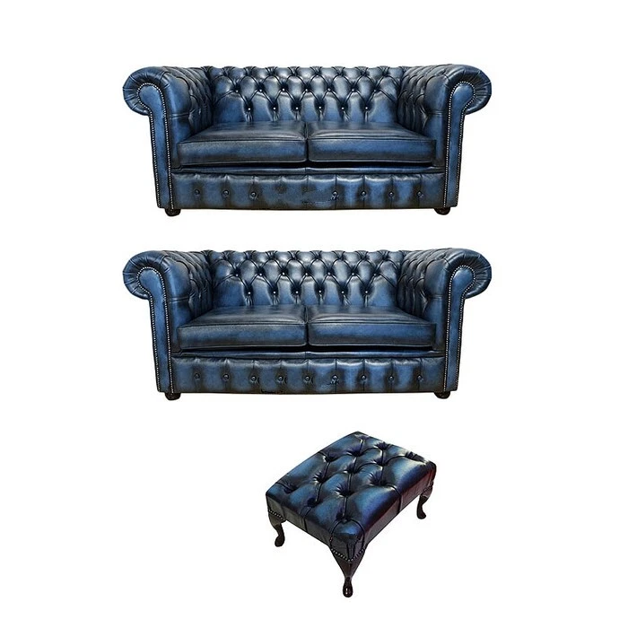 Sofa set in blue colour deals