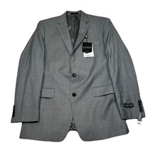 Lauren Ralph Lauren Suit Jacket Mens 40L 40 Lt Grey Ultraflex Classic Fit $450