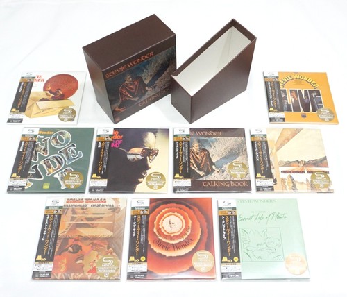 Stevie Wonder - Mini LP SHM-CD 9 Titles Set + Promo Box Paper Sleeve Obi Japan