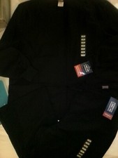Cherokee Workawear Black Jacket Xl#4350 And Pants 2xl Petite#4101 Scrub Set Nwt