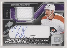 2022-23 SPx Rookie Auto Jersey Spectrum 9/65 Tier 1 Ronnie Attard #RA Auto 12w6